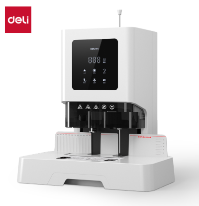 得力/deli Z1PRO 装订及打孔类 600页财务装订机 60s快速预热 触控面板一键操作，配一盒毛管，一盒100根